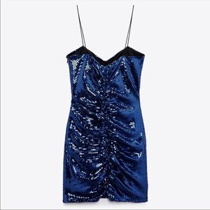 Zara Blue sparkly dress
